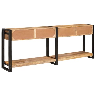 vidaXL Τραπέζια Κονσόλες 2 τμχ. Καφέ 200x33x75 εκ