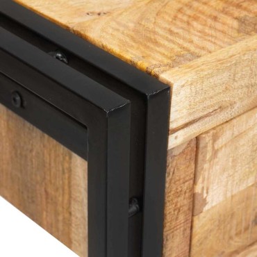 vidaXL Τραπέζια Κονσόλες 2 τμχ. Καφέ 200x33x75 εκ