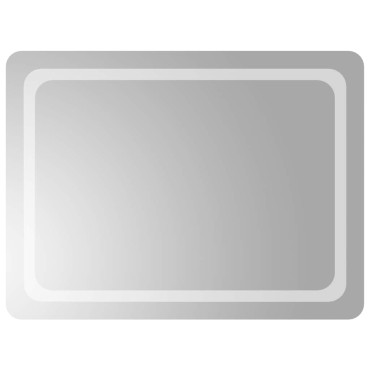 vidaXL Καθρέφτης Μπάνιου με LED 80x60 εκ.