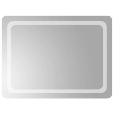 vidaXL Καθρέφτης Μπάνιου με LED 60x80 εκ.