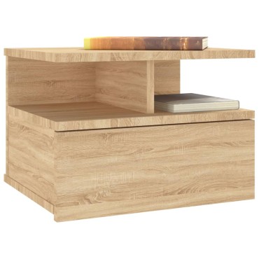 vidaXL Κομοδίνο Κρεμαστό Sonoma Δρυς 40x31x27cm από Επεξ. Ξύλο 1 τεμ.