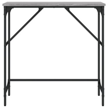 vidaXL Τραπέζι Κονσόλα Γκρι Sonoma 75x32x75cm Επεξεργασμένο Ξύλο 1 τεμ.