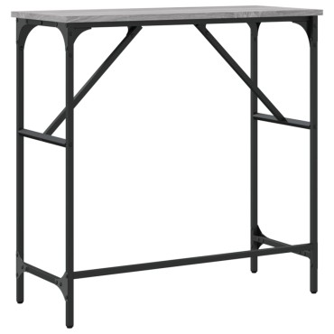 vidaXL Τραπέζι Κονσόλα Γκρι Sonoma 75x32x75cm Επεξεργασμένο Ξύλο 1 τεμ.