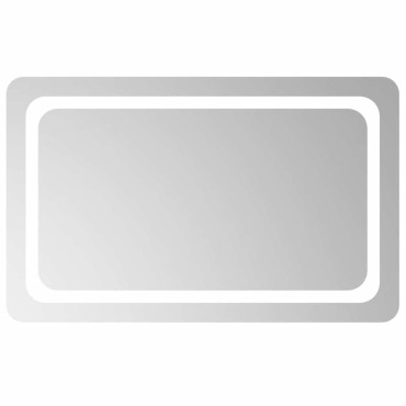 vidaXL Καθρέφτης Μπάνιου με LED 80x50 εκ.