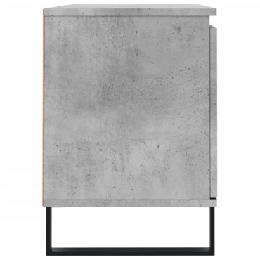 vidaXL Έπιπλο Τηλεόρασης Γκρι Σκυροδ. 104x35x50cm Επεξεργ. Ξύλο