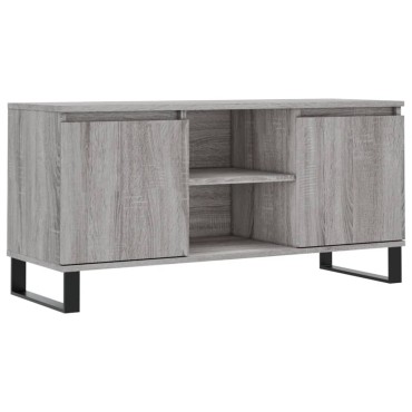 vidaXL Έπιπλο Τηλεόρασης Γκρι Sonoma 104x35x50cm Επεξεργ. Ξύλο
