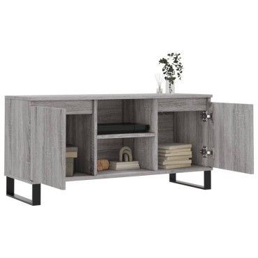 vidaXL Έπιπλο Τηλεόρασης Γκρι Sonoma 104x35x50cm Επεξεργ. Ξύλο