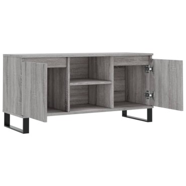 vidaXL Έπιπλο Τηλεόρασης Γκρι Sonoma 104x35x50cm Επεξεργ. Ξύλο