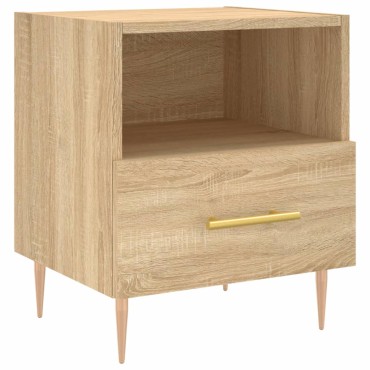 vidaXL Κομοδίνο Sonoma Δρυς 40x35x47,5cm από Επεξεργασμένο Ξύλο 1 τεμ.