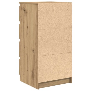 vidaXL Μπουφές Αρτισιανή Δρυς 37,5x35x76cm από Επεξεργασμένο Ξύλο 1 τεμ.