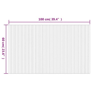 vidaXL Χαλί Ορθογώνιο Ανοιχτό Φυσικό 60x100cm Μπαμπού