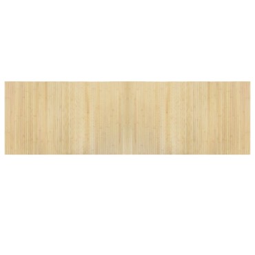vidaXL Χαλί Ορθογώνιο Ανοιχτό Φυσικό 60x200cm Μπαμπού