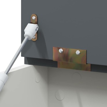 vidaXL Κουτί Παιχνιδιών με αποθήκευση Γκρι και λευκό 73 x 33 x 55 εκ.