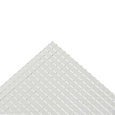 vidaXL Μωσαϊκό Καθρέπτη Γεωμετρικό 3 τμχ. Ασημί 30 x 30 cm Γυαλί