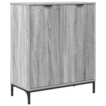 vidaXL Πλαϊνό γραφείο Γκρίζο Σονομα 69,5x33x82cm 1 τεμ.