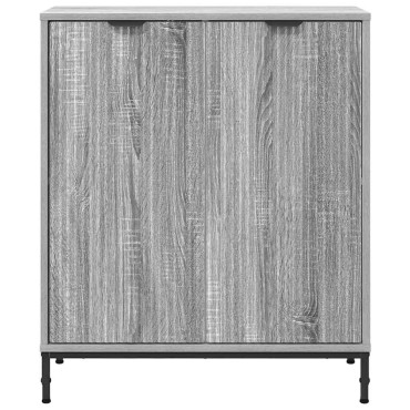vidaXL Πλαϊνό γραφείο Γκρίζο Σονομα 69,5x33x82cm 1 τεμ.