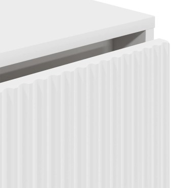 vidaXL Πλαϊνό γραφείο Λευκό 79,5x33x82cm Επεξεργασμένο Ξύλο 1 τεμ.