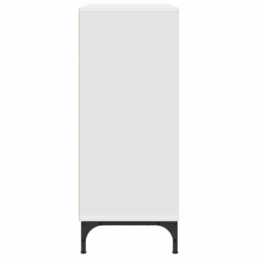 vidaXL Πλαϊνό γραφείο Λευκό 79,5x33x82cm Επεξεργασμένο Ξύλο 1 τεμ.
