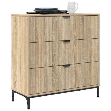 vidaXL Πλαϊνό γραφείο Δρύς Sonoma 79,5x33x82cm Επεξεργασμένο Ξύλο 1 τεμ.