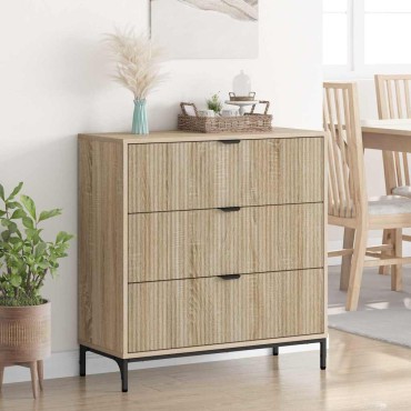 vidaXL Πλαϊνό γραφείο Δρύς Sonoma 79,5x33x82cm Επεξεργασμένο Ξύλο 1 τεμ.