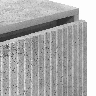 vidaXL Πλαϊνό γραφείο Σκυρόδεμα Γκρι 79,5x33x82 εκ 1 τεμ.