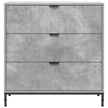 vidaXL Πλαϊνό γραφείο Σκυρόδεμα Γκρι 79,5x33x82 εκ 1 τεμ.