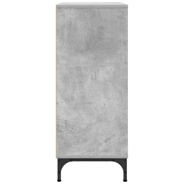 vidaXL Πλαϊνό γραφείο Σκυρόδεμα Γκρι 79,5x33x82 εκ 1 τεμ.