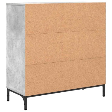 vidaXL Πλαϊνό γραφείο Σκυρόδεμα Γκρι 79,5x33x82 εκ 1 τεμ.