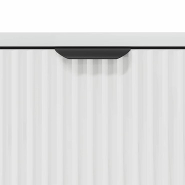 vidaXL Πλαϊνό γραφείο Υψηλής γυαλάδας λευκό 79,5x33x82 εκ 1 τεμ.