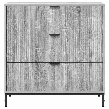 vidaXL Πλαϊνό γραφείο Γκρίζο Σονομα 79,5x33x82 εκ 1 τεμ.