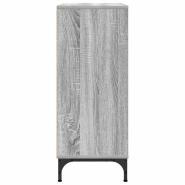 vidaXL Πλαϊνό γραφείο Γκρίζο Σονομα 79,5x33x82 εκ 1 τεμ.