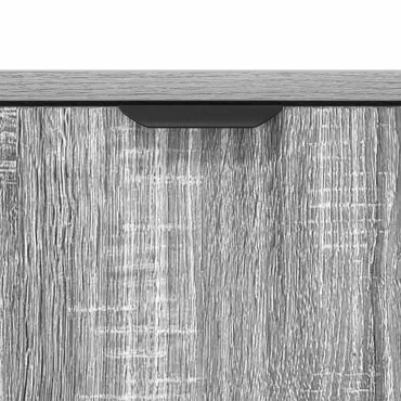 vidaXL Πλαϊνό γραφείο Γκρίζο Σονομα 79,5x33x82 εκ 1 τεμ.