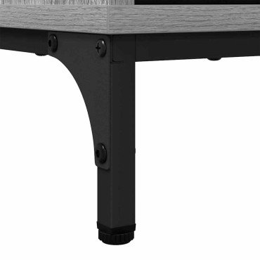 vidaXL Πλαϊνό γραφείο Γκρίζο Σονομα 79,5x33x82 εκ 1 τεμ.