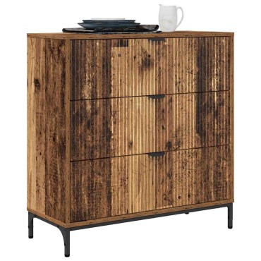 vidaXL Πλαϊνό γραφείο Παλιό ξύλο 79,5x33x82cm Επεξεργασμένο Ξύλο 1 τεμ.