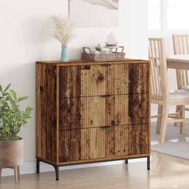 vidaXL Πλαϊνό γραφείο Παλιό ξύλο 79,5x33x82cm Επεξεργασμένο Ξύλο 1 τεμ.