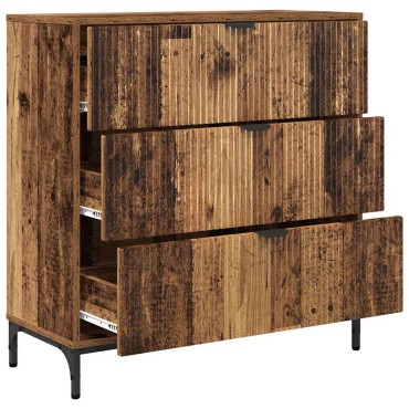 vidaXL Πλαϊνό γραφείο Παλιό ξύλο 79,5x33x82cm Επεξεργασμένο Ξύλο 1 τεμ.