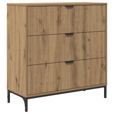 vidaXL Πλαϊνό γραφείο Artisan Oak 79,5x33x82cm Επεξεργασμένο ξύλο 1 τεμ.