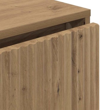vidaXL Πλαϊνό γραφείο Artisan Oak 79,5x33x82cm Επεξεργασμένο ξύλο 1 τεμ.