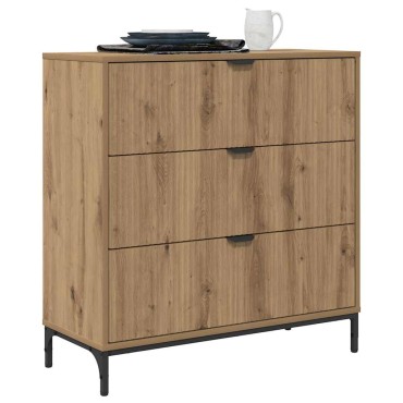 vidaXL Πλαϊνό γραφείο Artisan Oak 79,5x33x82cm Επεξεργασμένο ξύλο 1 τεμ.