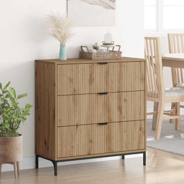 vidaXL Πλαϊνό γραφείο Artisan Oak 79,5x33x82cm Επεξεργασμένο ξύλο 1 τεμ.