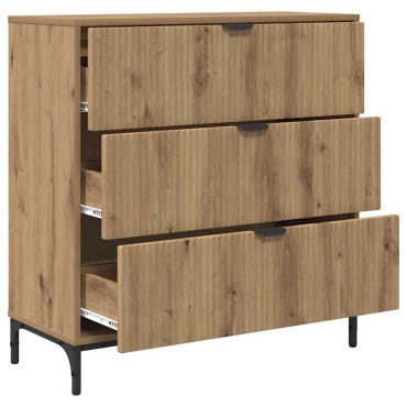 vidaXL Πλαϊνό γραφείο Artisan Oak 79,5x33x82cm Επεξεργασμένο ξύλο 1 τεμ.