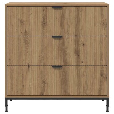 vidaXL Πλαϊνό γραφείο Artisan Oak 79,5x33x82cm Επεξεργασμένο ξύλο 1 τεμ.