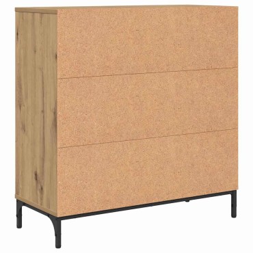 vidaXL Πλαϊνό γραφείο Artisan Oak 79,5x33x82cm Επεξεργασμένο ξύλο 1 τεμ.