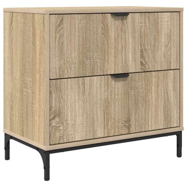 vidaXL Κομοδίνο Sonoma Δρυς 63.5x36x61cm Επεξεργασμένο ξύλο 1 τεμ.