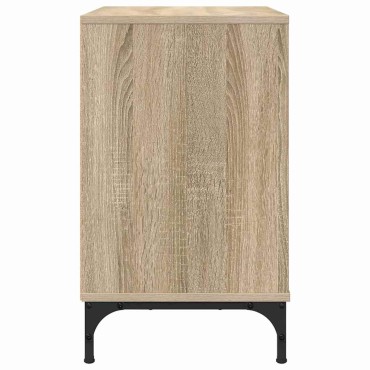 vidaXL Κομοδίνο Sonoma Δρυς 63.5x36x61cm Επεξεργασμένο ξύλο 1 τεμ.