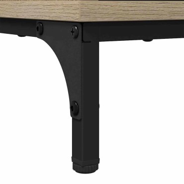 vidaXL Κομοδίνο Sonoma Δρυς 63.5x36x61cm Επεξεργασμένο ξύλο 1 τεμ.