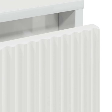 vidaXL Κομοδίνο Γυαλιστερό λευκό 63.5x36x61cm Επεξεργασμένο ξύλο 1 τεμ.