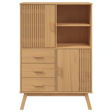 vidaXL Ντουλάπι OLDEN 85x43x125cm από Μασίφ Ξύλο Πεύκου 1 τεμ.