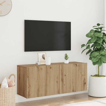 vidaXL Ντουλάπι Τοίχου Τηλεόρασης Τεχνίτης Δρυς 100x30x41 εκ
