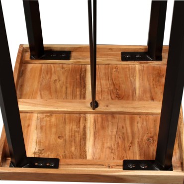vidaXL Τραπέζι Μπαρ 60x60x107cm από Μασίφ Ξύλο Ακακίας 1 τεμ.